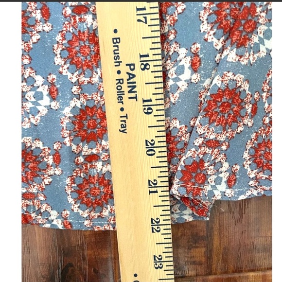 KNOX ROSE Patchwork Babydoll Sleeveless Top - size M - Picture 6 of 6